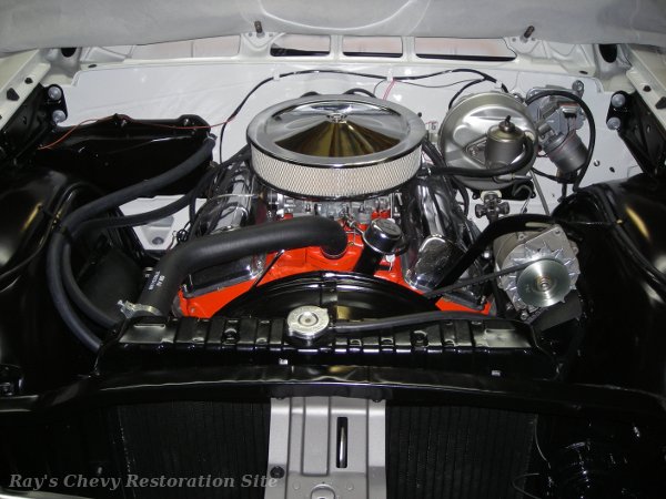 Photo of the nearly finished engine compartment