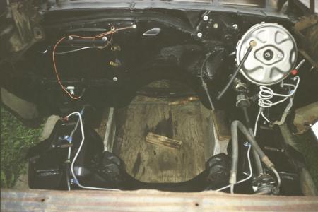 Painted engine compartment